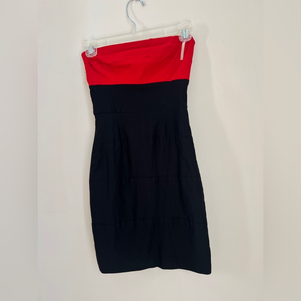 size 3 red and black cocktail dress (teezeme brand)